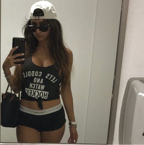 Former porn star Mia Khalifa, ISIS threatened porn star Mia Khalifa, ISIS threatened behead mia khalifa, Daily Mail mail report, radio interview with The Sports Junkies, You can’t show weakness"
