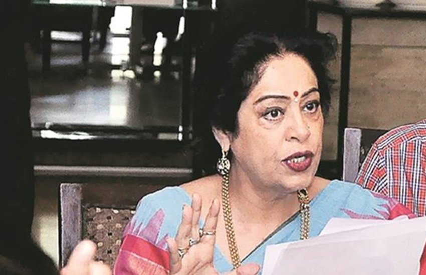 फिल्म अभिनेत्री और बीजेपी सांसद किरण खेर। (फाइल)