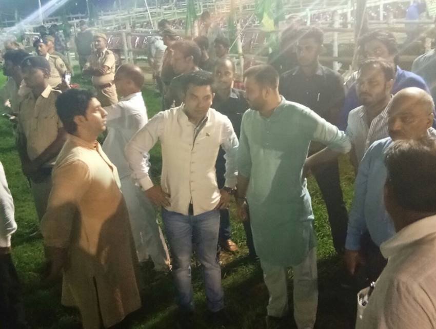 बिहार के पूर्व डिप्टी सीएम और लालू प्रसाद यादव ने भी इस महारैली में हुंकार भरी और सीधे भाजपा पर निशाना साधा।