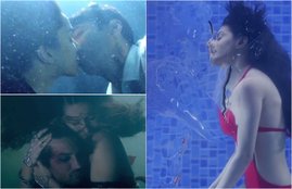 raabta underwater romance, emraan hashmi with amyra dastur underwater, lara dutta underwater romance with sanjay dutt, OK jaanu underwater romance, underwater kissing