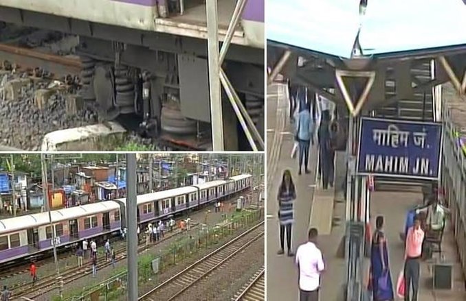 अब मुंबई में पटरी से उतरी ट्रेन, 5 लोग घायल