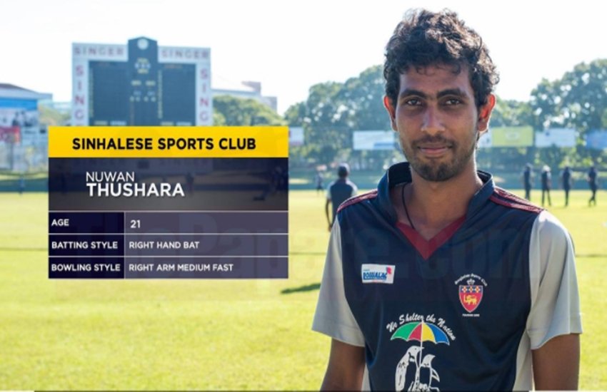 श्रीलंकाई क्रिकेट में उभरते गेंदबाज नुवान तुषारा। 
