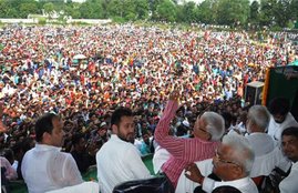 Lalu Prasad Yadav, Tejashwi Yadav, Bhagalpur Rally, SRIJAN Scam, SRIJAN Scam in Bihar, SRIJAN Scam Latest News, Lalu Prasad Yadav Bhagalpur Rally, RJD Bhagalpur Rally, RJD Supremo Lalu Prasad Yadav, Tejashwi Yadav Attaks, Neeteesh Kumar Scams, Natoinal News, Jansatta