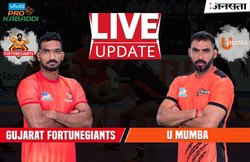 प्रो कबड्डी 2017, यू मुंबा vs गुजरात फॉर्च्यून जायंट्स: GFG ने 39-28 से जीता मुकाबला