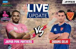 प्रो कबड्डी 2017, दबंग दिल्ली vs जयुपर पिंक पैंथर्स: JPP ने 36-25 से मारी बाजी