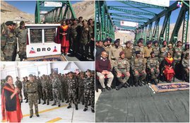 Defence Minister, Nirmala Sitharaman visits forward base in Siachen, Nirmala Sitharaman in Siachen.