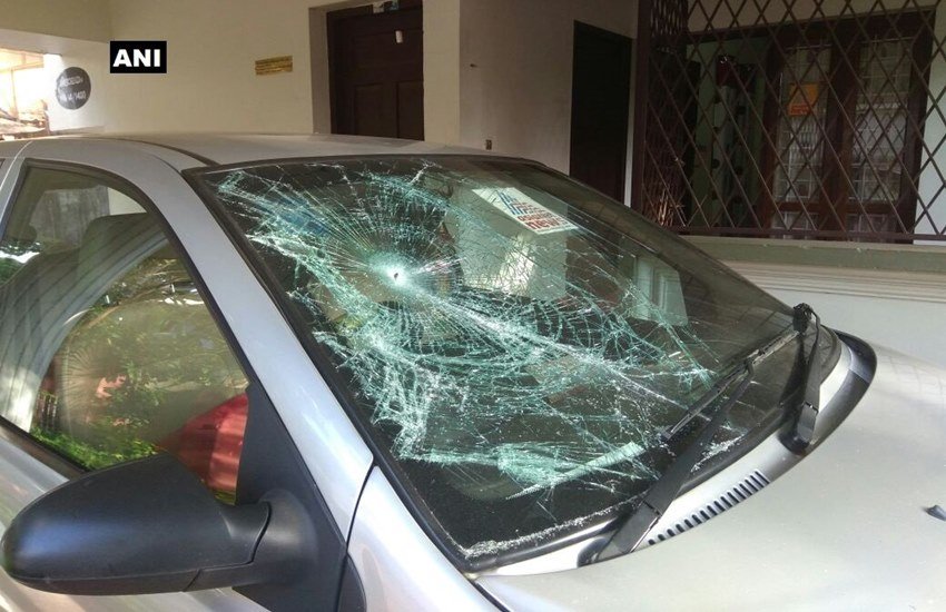 एशियानेट टीवी ने कथित भूमि अधिग्रहण में चंडी की सहभागिता पर कई रिपोर्ट प्रसारित की थीं। (ANI)