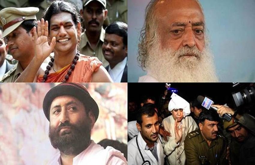  इस सूची में आसाराम बापू उर्फ आशुमल शिरमलानी, सुखविंदर कौर उर्फ राधे मां, सच्चिदानंद गिरि उर्फ सचिन दत्ता, गुरमीत सिंह राम रहीम सच्चा डेरा, सिरसा, ओम बाबा उर्फ विवेकानंद झा जैसे कई बाबा शामिल हैं। 