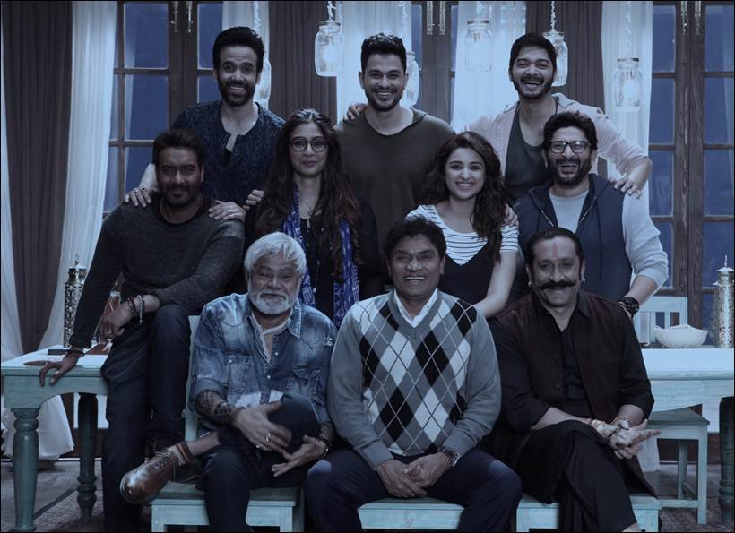 tusshar kapoor, prakash raj, Kunal Khemu, Arshad warsi, shreyas talpade golmal, tabu golmal again, mukesh tiwari golmal, ajay devgan golmaal again, golmal again cast, golmaal again celebs salary, parineeti chopra golmaal again, neil nitin mukesh golmaal again