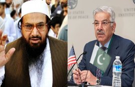 Hafiz Saeed, Pakistan foreign minister Khawaja Asif, Khawaja Asif, Terrorist Hafiz Saeed and Lashkar-e-Taiba, Pakistan, US, America, mumbai attack, world newsm hindi news, latest hindi news, real time hindi news, jansatta