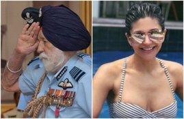 Mandira Bedi, Arjan Singh, Amitabh Bachchan, IAF Marshal, Bollywood, Mandira Bedi Relastionship with marshal arjan singh