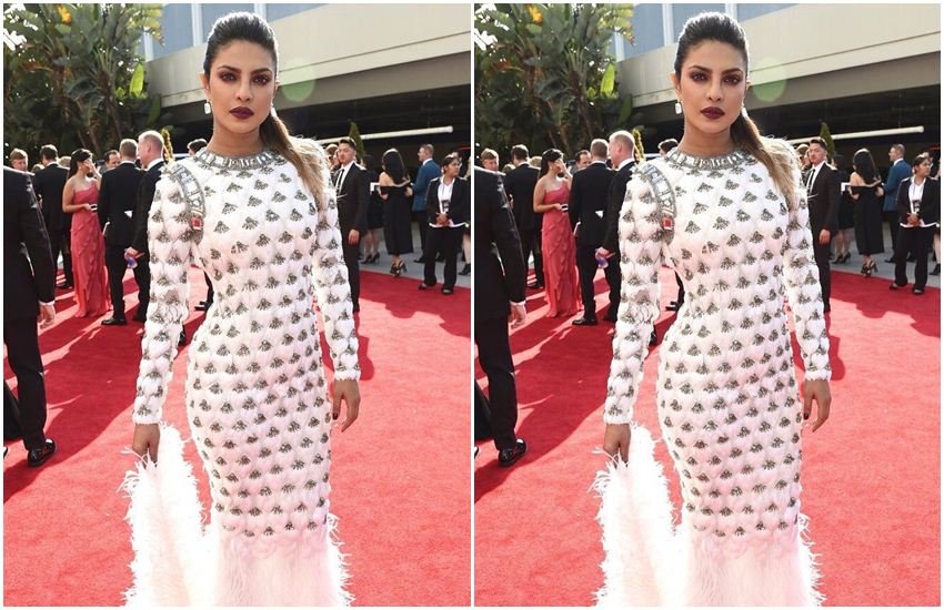 "emmy 2017, primetime emmy awards, 69th primetime emmy awards, priyanka chopra, priyanka chopra emmys look, priyanka chopra emmy awards, priyanka chopra emmy look, priyanka chopra emmy gown, priyanka chopra emmy 2017, priyanka balmain gown emmy 2017, priyanka white mermaid gown, priyanka chopra emmy presenter, emmys 2017 updates, emmy 2017 news