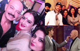 Rakesh Roshan, rakesh roshan Birthday Party, rakesh bday pictures, hritik roshan, rekha, jitendra, neetu kapoor, rishi kapoor, yami gautam, urvashi rautela, rakesh roshan party