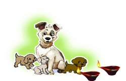 बाल कहानी- झबरू की दिवाली