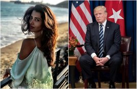 Manasvi, US President, Donald Trump, Manasvi with Trump, Miss India, Former Miss India, Miss India with Trump, Miss India Manasvi, Manasvi Images
