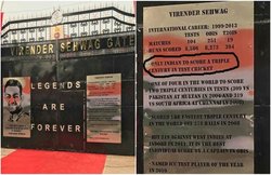 करुण नायर को भूला DDCA, स्टेडियम के गेट पर लिखा- टेस्ट में ट्रिपल सेंचुरी बनाने वाले इकलौते हैं सहवाग