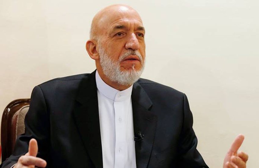 अफगानिस्तान के पूर्व राष्ट्रपति हामिद करजई। (PTI)