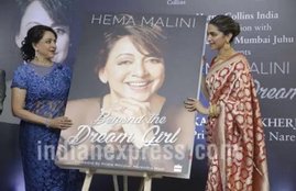 Hema Malini, Hema Malini Biography, Hema Malini Book Launch, Hema Malini Event, Deepika Padukone Hema Malini