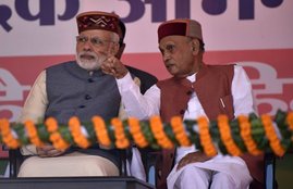 Himachal Pradesh, Himachal Pradesh election, BJP, Prem Kumar Dhumal, BJP CM candidate, Himachal Pradesh Assembly elections 2017, Assembly elections 2017, Assembly elections, Himachal Pradesh Assembly elections, jansatta
