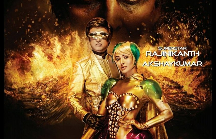 Two Point Zero Latest Poster, Two Point Zero New Poster, Rajnikanth in Two Point Zero, Akshay Kumar, Amy Jackson, Music Launch, Epic Music Launch, Dubai, Arab, Burj Khalifa