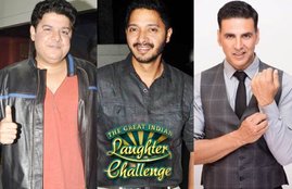 The Great Indian Laughter Challenge, Sajid Khan, Shreyas Talpade, Akshay Kumar, Akshay Kumar show, Mallika Dua, Hussain Dalal, Zakir Khan, The Great Indian Laughter Challenge news, The Great Indian Laughter Challenge latest news, entertainment news