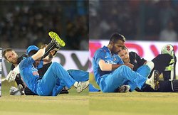 IND vs NZ: मैदान पर हुई केन विलियमसन और हार्दिक पंड्या की जोरदार टक्‍कर, देखें तस्‍वीरें