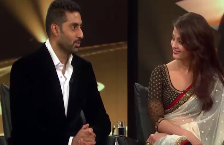 Aishwarya Rai Bachchan, Abhishek Bachchan, Bollywood, The Oprah Winfrey show, Aishwarya spotted kissing, Aishwarya spotted kissing in public, Aishwarya asked Abhishek peck on the cheeks, hollywood media
