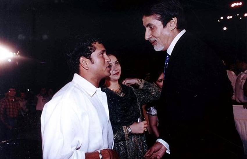 Amitabh Bachchan and Sachin Tendulkar, legendary actor Amitabh Bachchan, Sachin and Amitabh, Sachin and Amitabh admire, Sachin and Amitabh respect each other, cricketing legend Sachin Tendulkar, Big B, Sachin was embarrassed, Amitabh Bachchan because of Arjun, Sachin Tendulkar son arjun, arjun Tendulkar