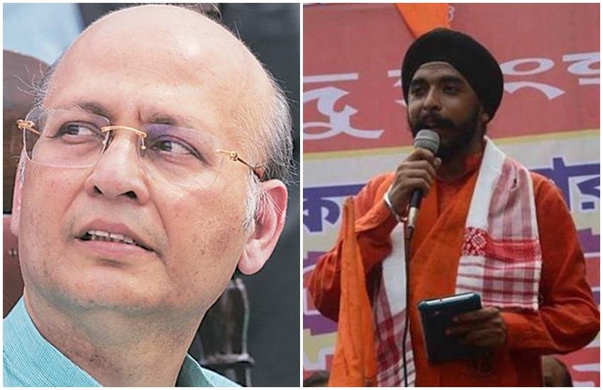 कांग्रेस प्रवक्ता अभिषेक मनु सिंघवी और बीजेपी प्रवक्ता तेजिंदर पाल सिंह बग्गा।