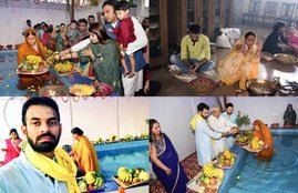 chhath puja, chhath puja 2017, chhath puja in hindi, lalu yadav, lalu prasad yadav, lalu yadav chhath puja, lalu yadav chhath puja image, lalu yadav chhath puja photos, chhath puja in bihar, chhath puja news