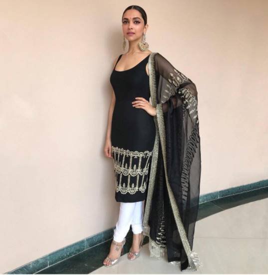 Deepika Padukone, Deepika Padukone latest photos, Deepika Padukone fashion, Deepika Padukone monochrome outfit, Deepika Padukone ethnic fashion
