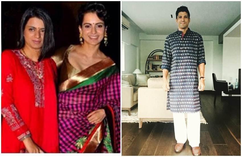 farhan akhtar, kangana ranaut, rangoli chandel