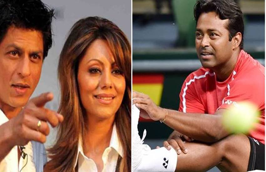 Sanjay Dutt Rhea Pillai, Gouri Khan, Shahrukh Khan, Leander Paes, Bollywood actor sanjay dutt, sanjay dutt second marriage was to model Rhea Pillai, Gouri Khan save rhea pillai for leander paes, sanjay dutt ex wife relationship with tanis player leander paes