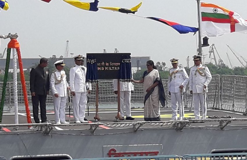 INS Kiltan, Indian Warship INS Kilton, Warship INS Kilton, Dangerous INS Kilton, Dangerous Indian Warship INS Kilton, Nirmala Sitharaman, Defence minister Nirmala Sitharaman, Indian Defence minister Nirmala Sitharaman, national News, Jansatta