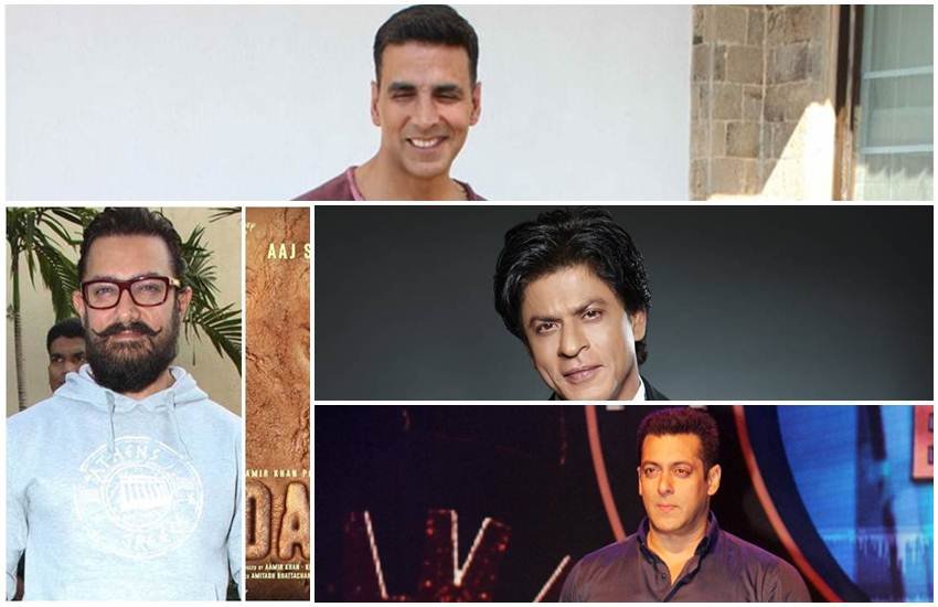 aamir khan, shah rukh khan, akshay kumar, salman khan, ajay devgn