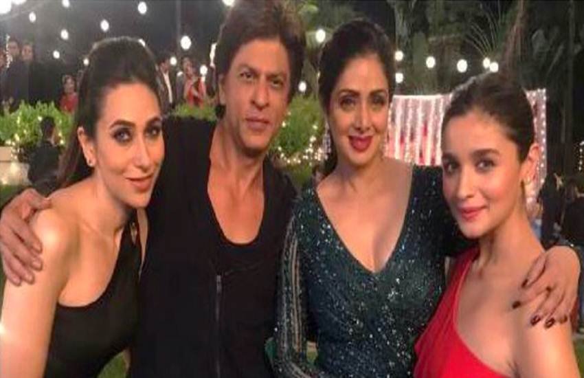 shah rukh khan, kajol, rani mukherjee, sridevi, alia bhatt, karishma kapoor