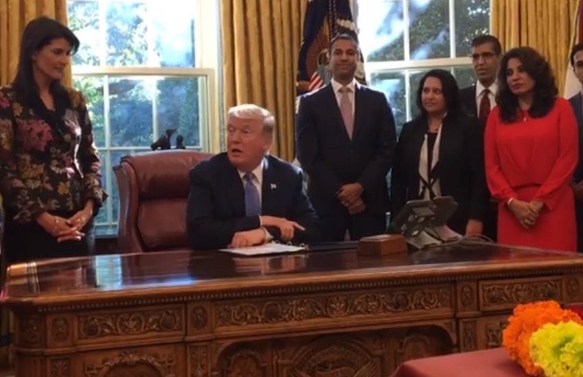Donald Trump, Diwali, Diwali Celebration, US President Donald Trump, Trump Celebrated Diwali, Diwali Celebration in USA, Diwali Celebration in America, Diwali Celebration at Trump Office, International News, Jansatta