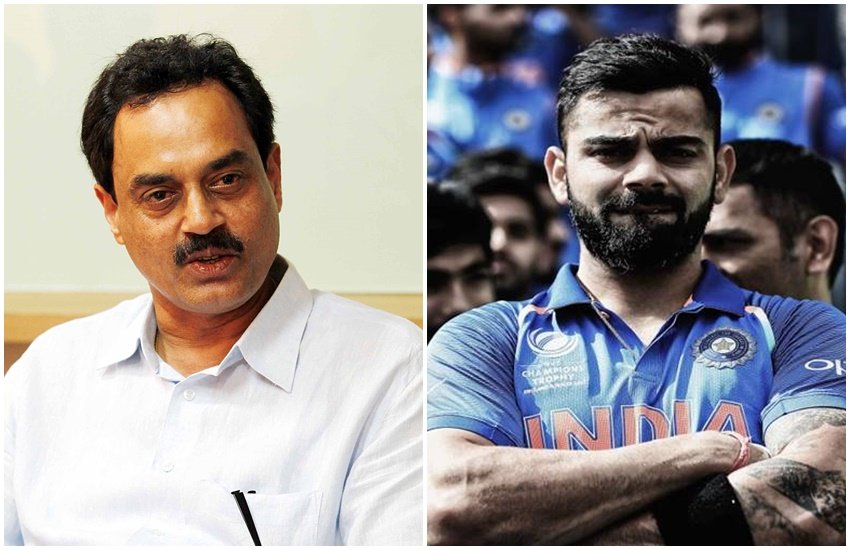 पूर्व चीफ सिलेक्टर दिलीप वेंगसरकर और विराट कोहली।