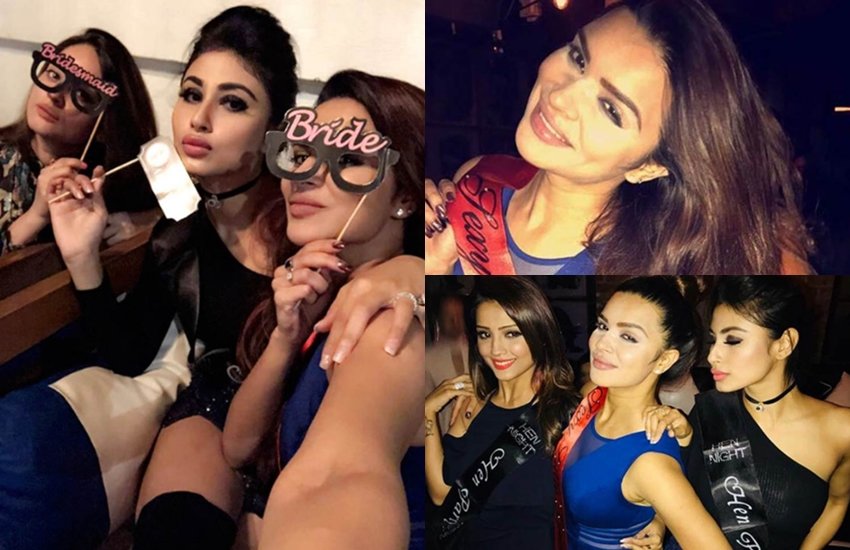Aashka Goradia, Aashka Goradia Going to be a Bride, Aashka Goradia bechtler party, Aashka Goradia pictures, Aashka Goradia bechtler party, Aashka Goradia enjoying with Mouni Roy, Mahhi Vij and Adaa Khan, Mouni Roy in aashka bechtler party