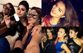 Aashka Goradia, Aashka Goradia Going to be a Bride, Aashka Goradia bechtler party, Aashka Goradia pictures, Aashka Goradia bechtler party, Aashka Goradia enjoying with Mouni Roy, Mahhi Vij and Adaa Khan, Mouni Roy in aashka bechtler party