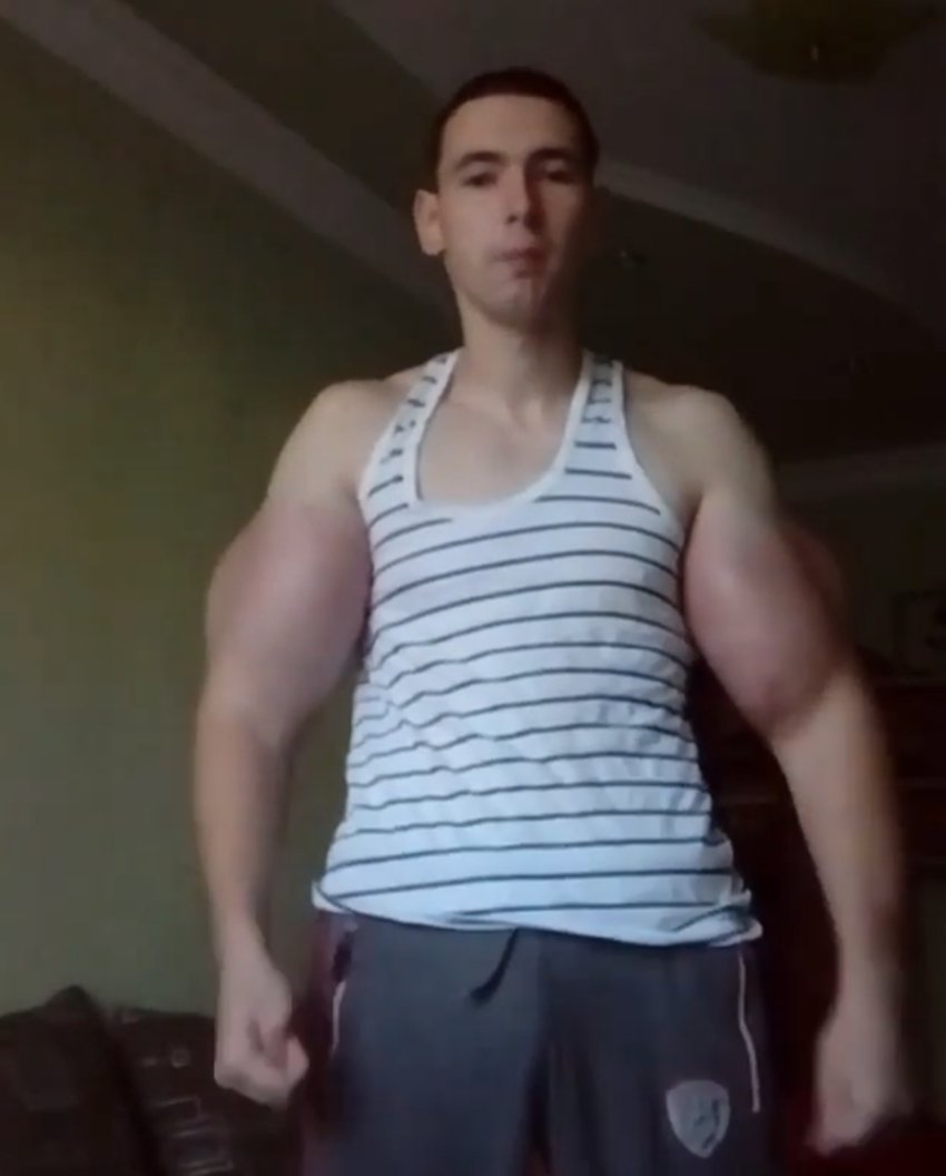 Kirill Tereshin, Weird Body, Bodybuilding, Bodybuilding Side Effects, Whey Protein Side Effects, Nutritional Body Side Effects, Kirill Tereshin Instagram, Kirill Tereshin Photos, Bodybuilding Experiments, Build Body in 10 Days