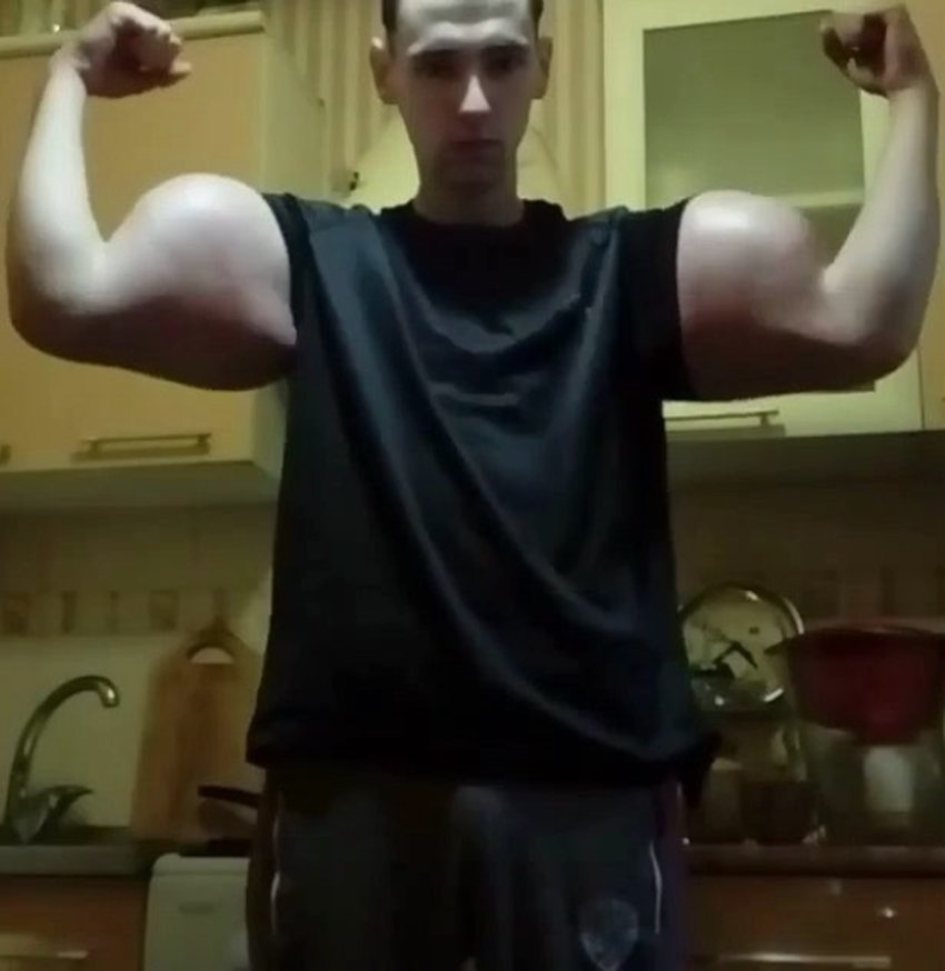 Kirill Tereshin, Weird Body, Bodybuilding, Bodybuilding Side Effects, Whey Protein Side Effects, Nutritional Body Side Effects, Kirill Tereshin Instagram, Kirill Tereshin Photos, Bodybuilding Experiments, Build Body in 10 Days