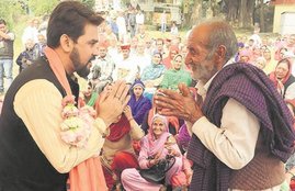 Himachal Pradesh Assembly Elections 2017, Hiamchal Pradesh polls, Himachal Polls, Prem Kumar Dhuma, Anurg Thakur, BJP, Congress, campaign in Sujanpur, Praveen Sharma