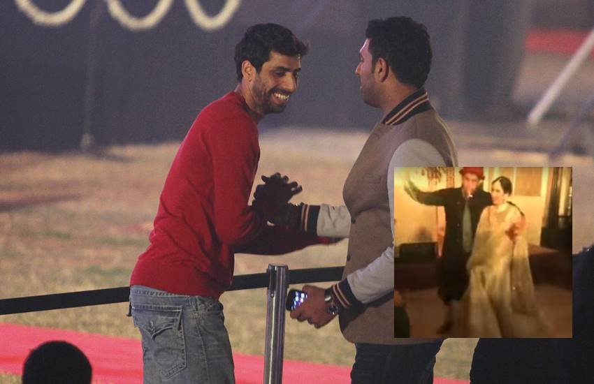 Ashish Nehra, Ashish Nehra Dance, Ashish Nehra Dancing, Ashish Nehra Dance at Zaheer wedding, Yuvraj Singh Dance