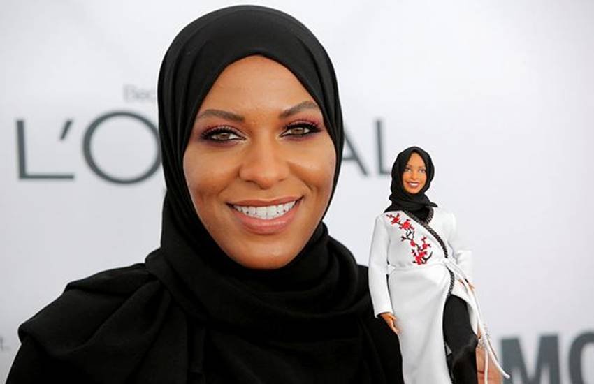 Barbie Doll, Muslim, Hijab, American, Sportswoman, Muslim American Sportswoman, Barbie Doll Wears Hijab, Barbie Doll in Hijab, American Sportswoman, Hijab look of Barbie Doll, International news