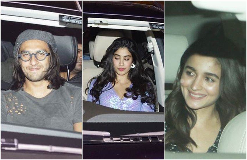 deepika padukone, padmavati, ranveer singh, deepika padukone padmavati party, ranveer deepika, siddharth malhotra, alia bhatt, sara ali khan, jhanvi kapoor, gauri khan, karan johar, kriti sanon, ishaan khattar, ranveer singh film, deepika padukone films, padmavati news, padmavati release