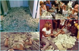 Strippers, flood social media, incredible snapshots, themselves surrounded by PILES of dollars, After finishing the shift, these Stripper girls play, heap of notes, earning up to 50 lakhs per year, exotic dancers, make from stripping, statistics on strippers' salaries, a 2010 study in the UK found that they typically make about $74,000 per year, Bollywood News, Bollywood News in Hindi, News in Hindi, Entertenment news in Hindi, crime news, naitonal news, international news, trending news, twitter news, Viral story in Hindi, Latest news in Hindi, Jansatta
