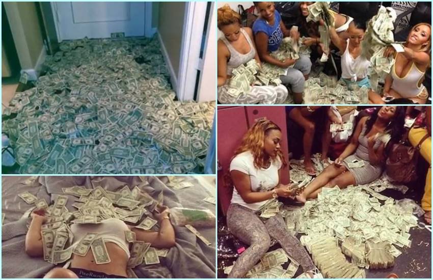 Strippers, flood social media, incredible snapshots, themselves surrounded by PILES of dollars, After finishing the shift, these Stripper girls play, heap of notes, earning up to 50 lakhs per year, exotic dancers, make from stripping, statistics on strippers' salaries, a 2010 study in the UK found that they typically make about $74,000 per year, Bollywood News, Bollywood News in Hindi, News in Hindi, Entertenment news in Hindi, crime news, naitonal news, international news, trending news, twitter news, Viral story in Hindi, Latest news in Hindi, Jansatta