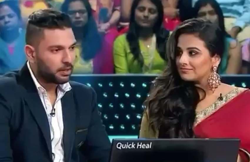 Yuvraj Singh, Yuvraj Singh Broke Down, Amitabh Bachchan, Amitabh Bachchan Vidya Balan, Yuvraj Singh and Vidya Balan, Amitabh Bachchan KBC, Kaun Banega Crorepati Season 9, KBC Season 9