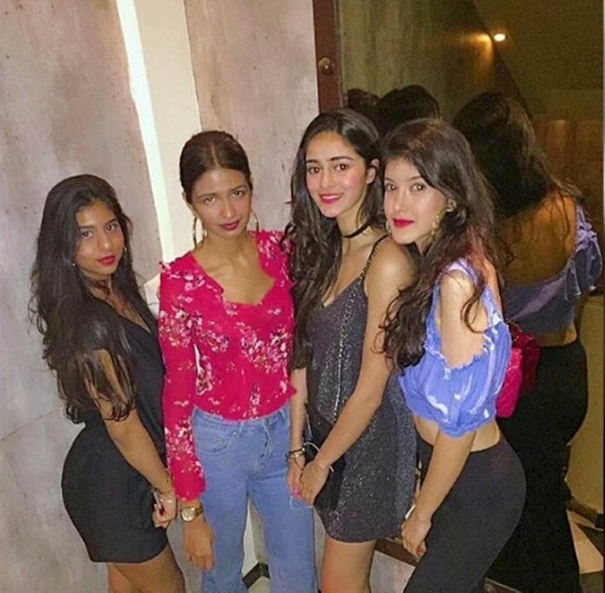 ananya pandey, suhana khan, shanaya kapoor, ananya birthday